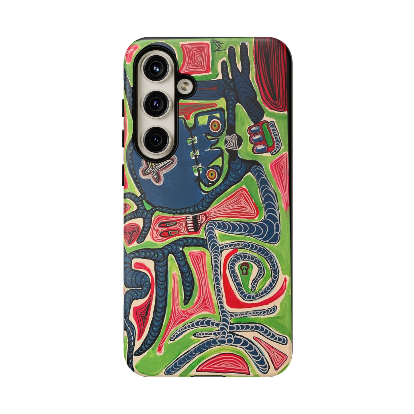 Abstract AFTERLIFE Phone Case — Bold Psychedelic Music Art