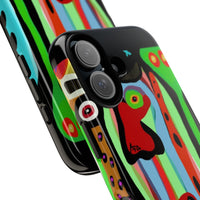 CRAZY.   Tribal Face Phone Case — Colorful Modern Art iPhone Cover