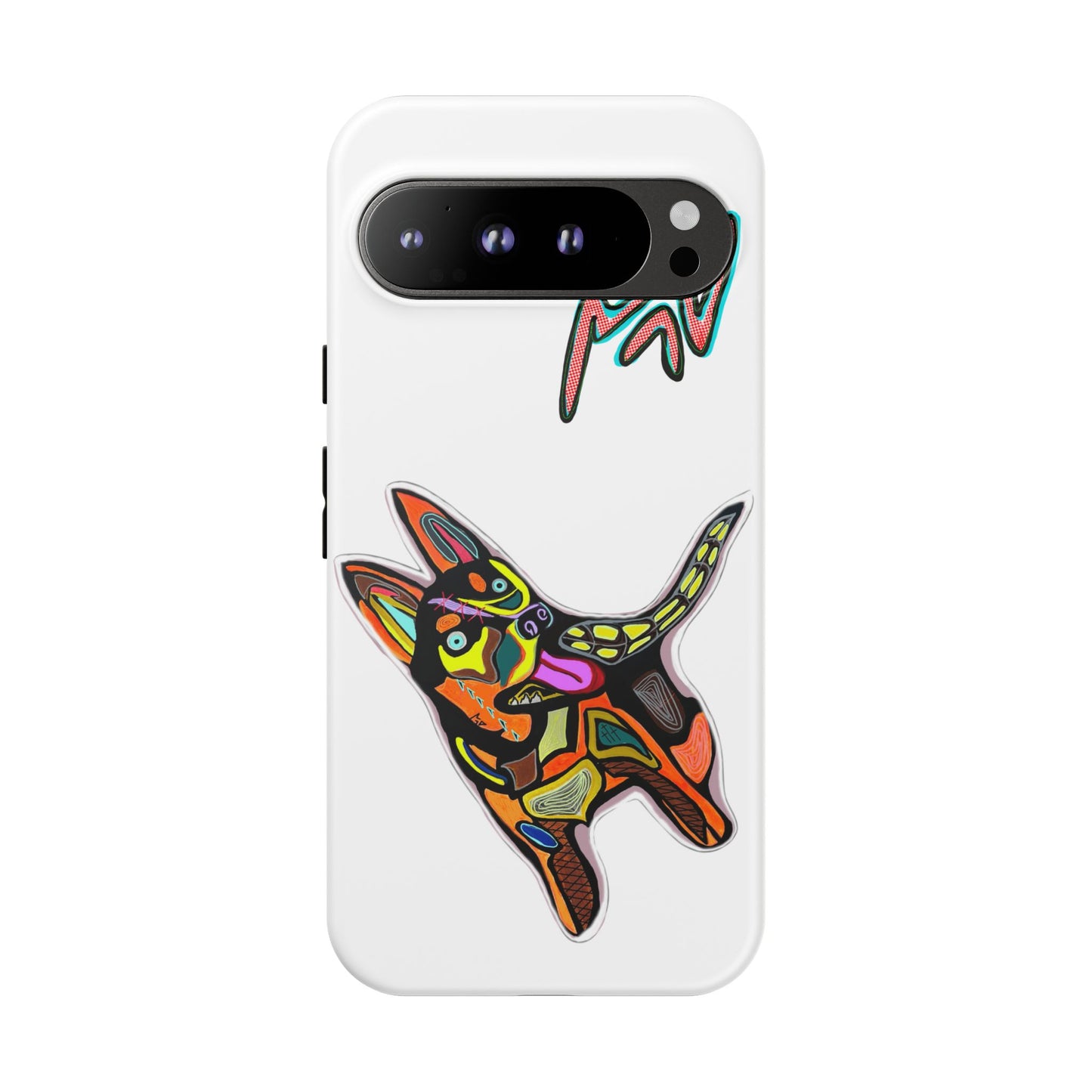 HUSKY  Colorful Abstract Dog Phone Case — 'MAD' Signature Protective Case