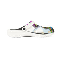 Colorful Abstract CRAZY2  Skull Clog Shoes — EVA Foam Slip-On Sandals