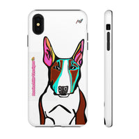MR Bull Terrier Phone Case — Colorful Pop Art Tough Cases for Dog Lovers