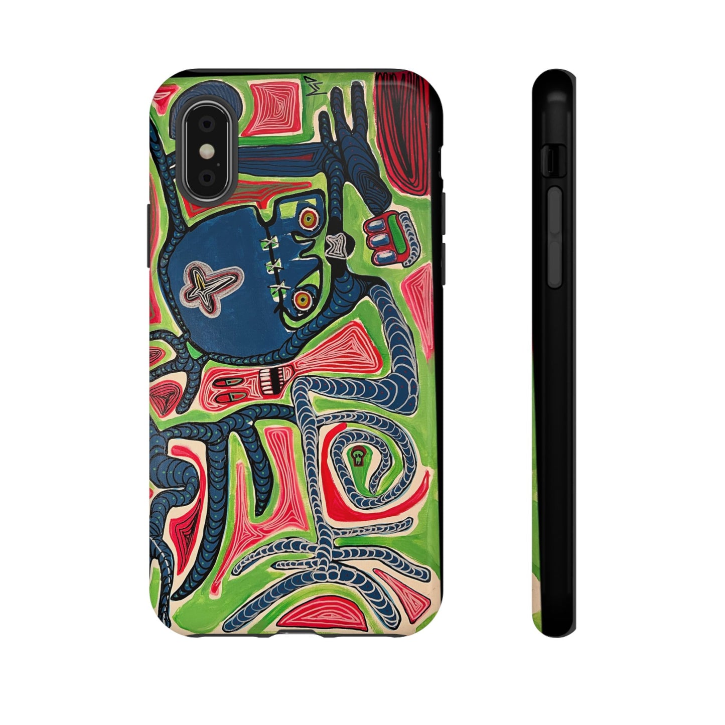 Abstract AFTERLIFE Phone Case — Bold Psychedelic Music Art
