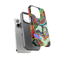 CRAZY4  Abstract Neon Skull Phone Case — Colorful Psychedelic Protective Cover