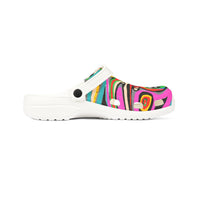 Colorful Abstract OCTOPUSSY   EVA Foam Clogs — Vibrant All-Over-Print Garden Shoes