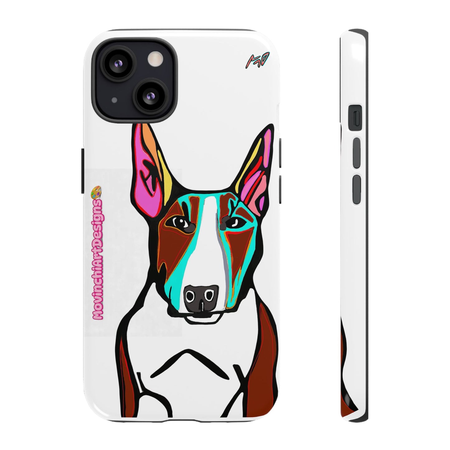MR Bull Terrier Phone Case — Colorful Pop Art Tough Cases for Dog Lovers