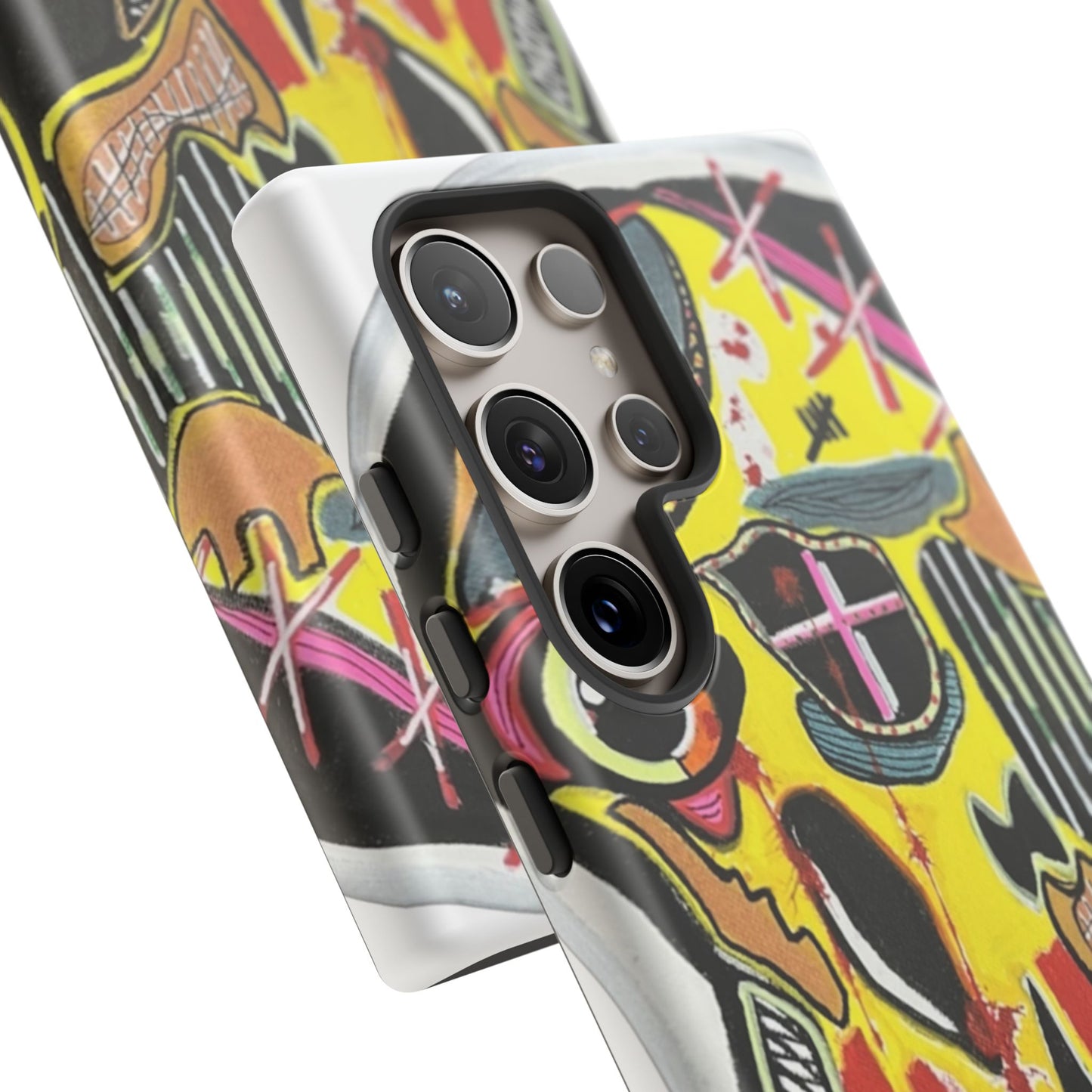 VINCENT.  Skull Riot Phone Case – Colorful Abstract Horror Art Protective Cover