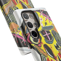 VINCENT.  Skull Riot Phone Case – Colorful Abstract Horror Art Protective Cover