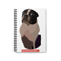 Boston Terrier Illustrated Spiral Notebook — Cute Dog Journal for Notes & Gifts
