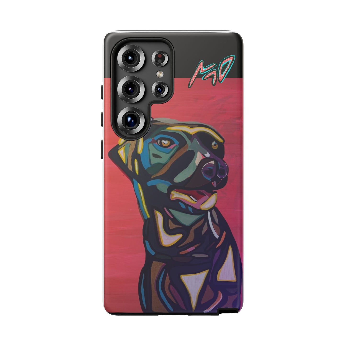 Colorful Pit LABRADOR Tough Phone Case — Vibrant Pop Art Dog Design