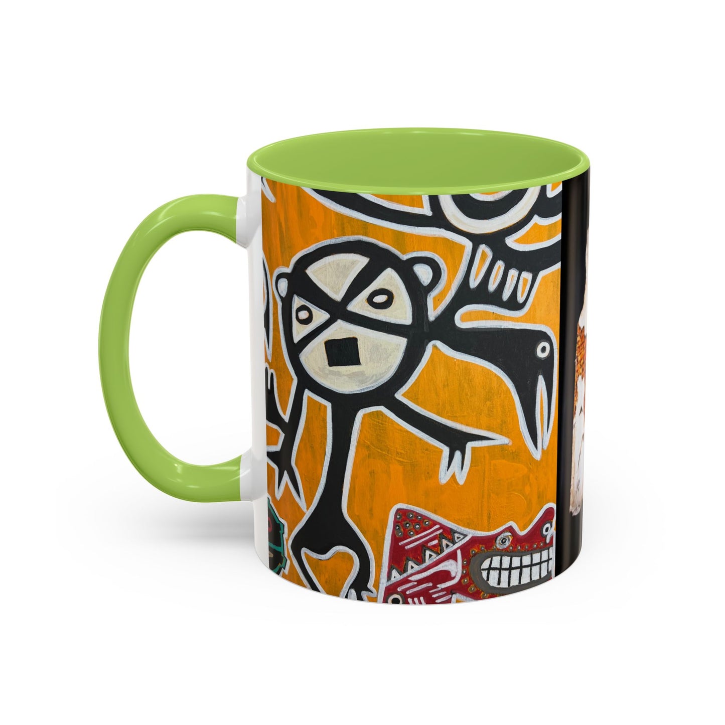Puerto Rico Flag Coffee Mug — Rustic Street Art Accent Mug (11/15 oz)