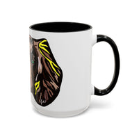 MR COCKER Dog Portrait Accent Coffee Mug — Brown Spaniel Art Mug (11/15oz)