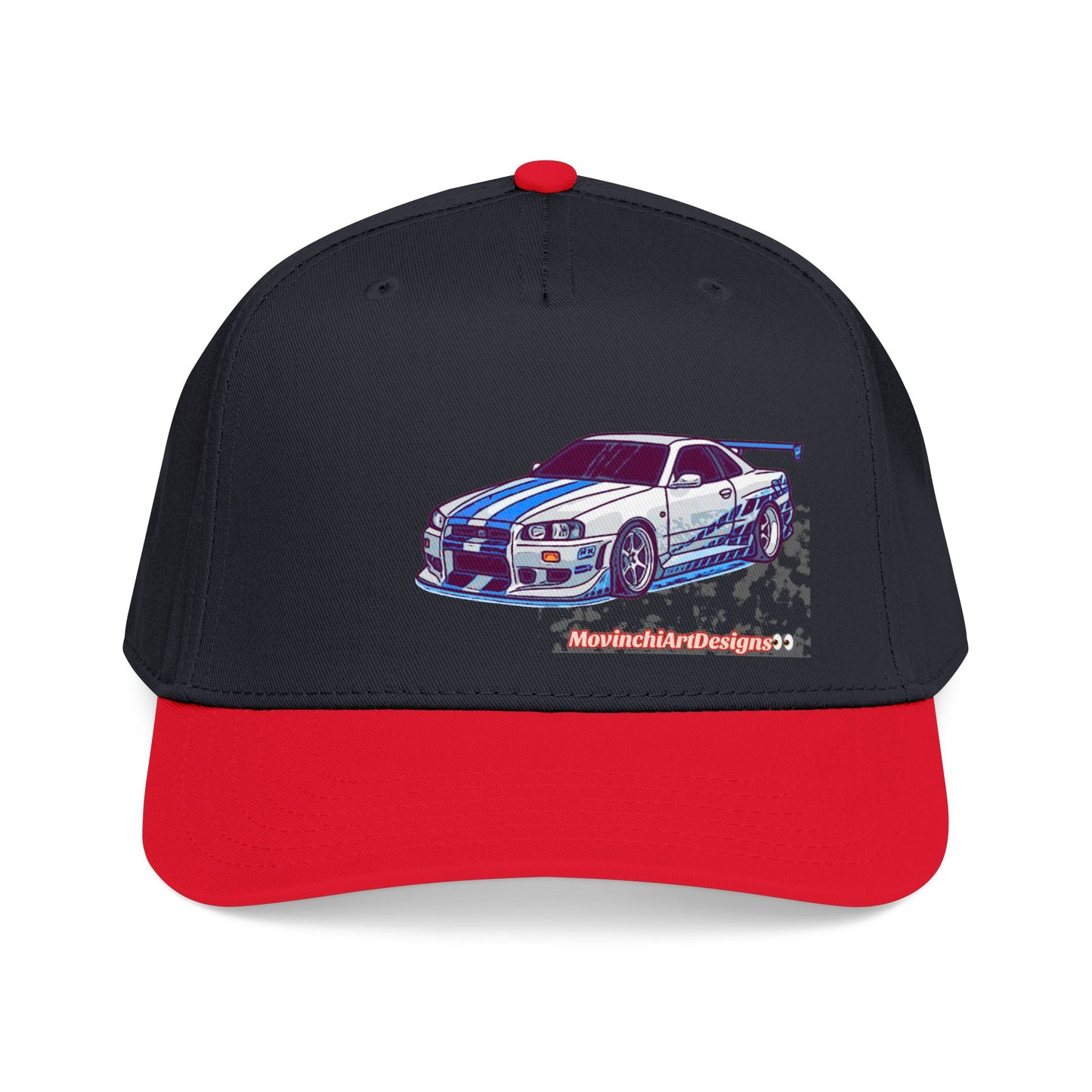 Racing Skyline Embroidered Cap — Vintage GT Sports Car Hat