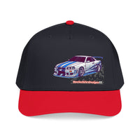Racing Skyline Embroidered Cap — Vintage GT Sports Car Hat