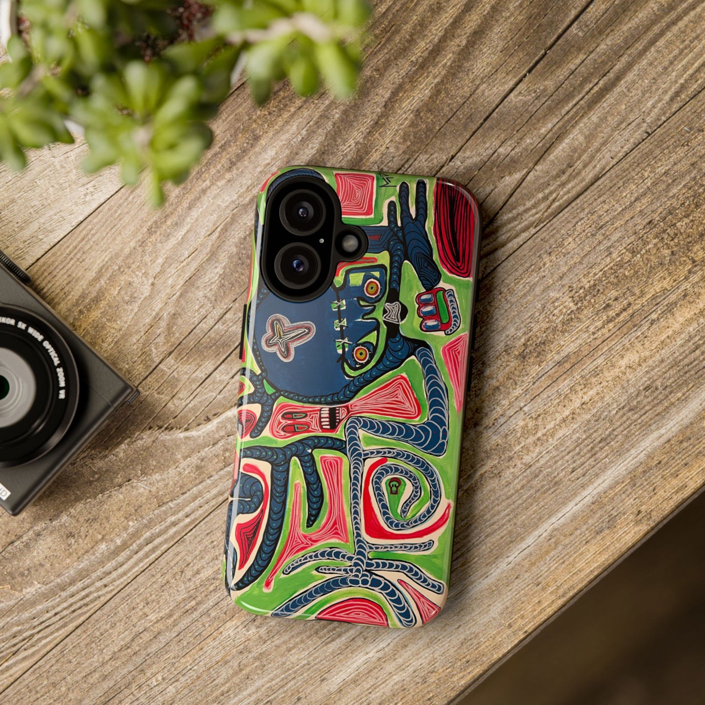 Abstract AFTERLIFE Phone Case — Bold Psychedelic Music Art