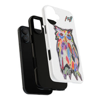 Colorful Owl Phone Case — Artistic Owl Illustration Tough Case