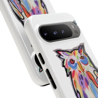 Colorful Owl Phone Case — Artistic Owl Illustration Tough Case