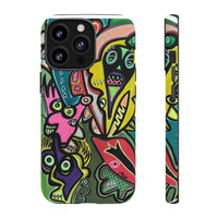 CONCERT  Abstract Graffiti Phone Case — Colorful Street Art Tough Cases