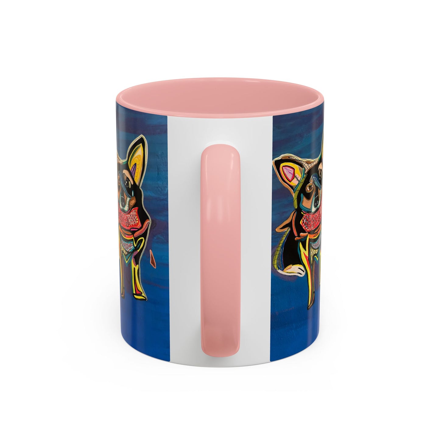 Chihuahua Art Coffee Mug – Colorful Pop‑Art Dog Accent Mug (11/15 oz)