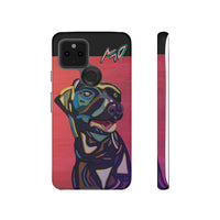 Colorful Pit LABRADOR Tough Phone Case — Vibrant Pop Art Dog Design