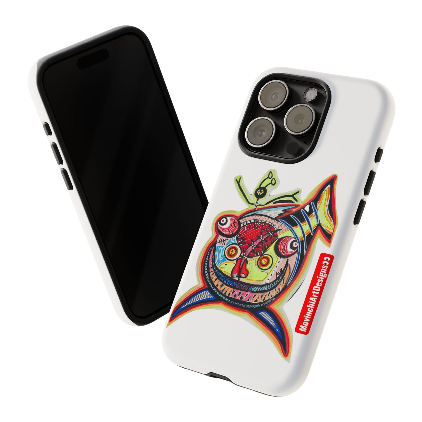 Phone Case — Colorful Abstract PARASITE  Fish Art Tough Cases