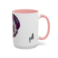 Edgy 3x  Horror Face Accent Coffee Mug (11/15oz) — 'ANAL 3X' Graphic