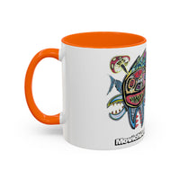Colorful Shark Attack  Fish Accent Coffee Mug — Bold Nautical Art 11/15oz