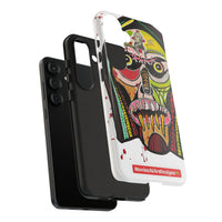 KUNTA.  Abstract Tribal Skull Phone Case — Colorful Street Art Protective Cover