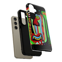 CRAZY.   Tribal Face Phone Case — Colorful Modern Art iPhone Cover