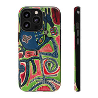 Abstract AFTERLIFE Phone Case — Bold Psychedelic Music Art