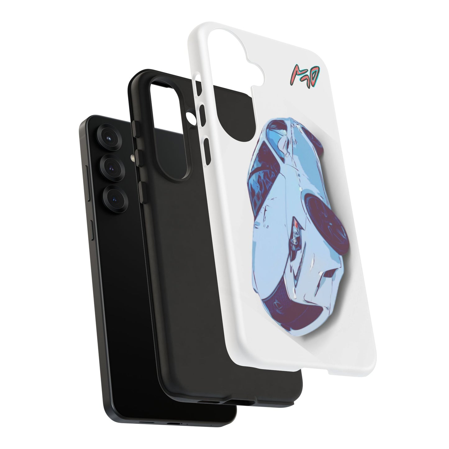 Melvin White Sports Car Phone Case - Retro Pop Art Supercar Protective Tough Case