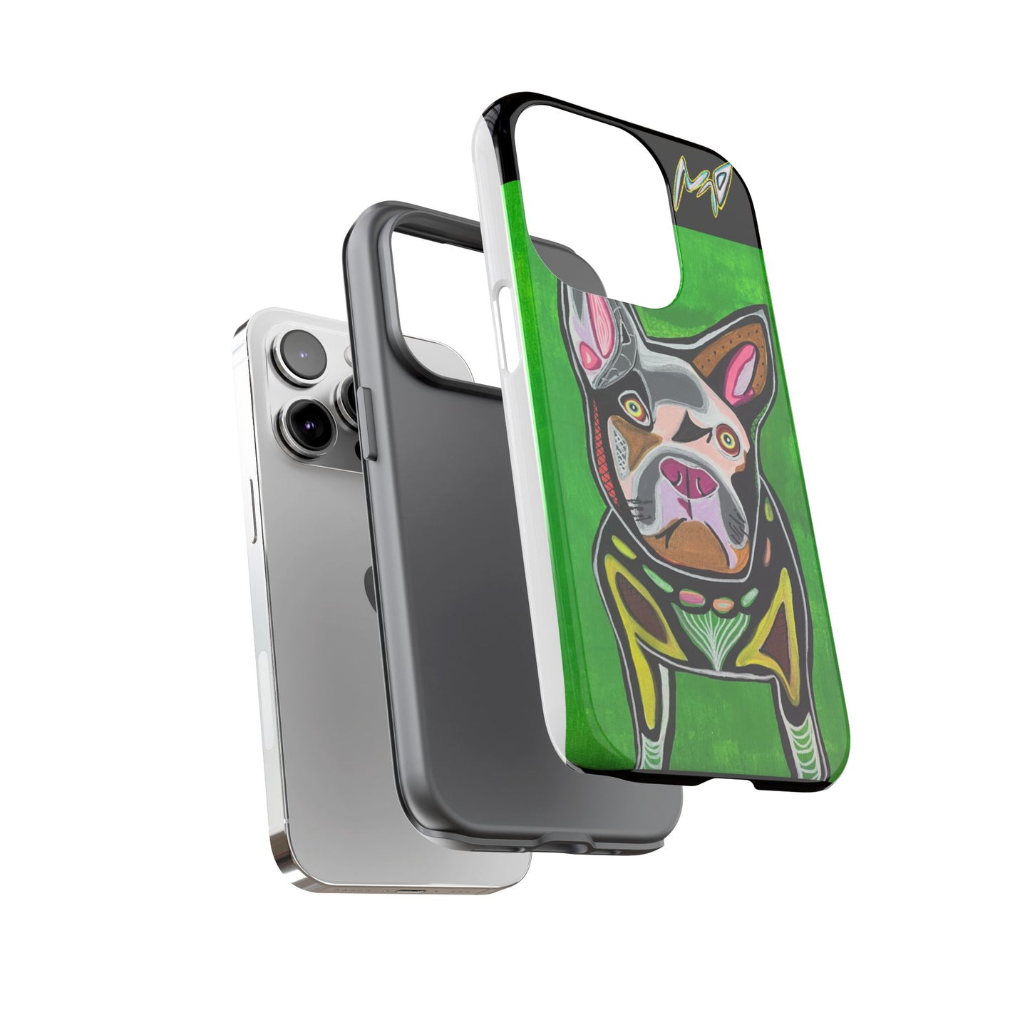 FRENCHIE  Art Phone Case – Colorful Pop Dog iPhone Cover
