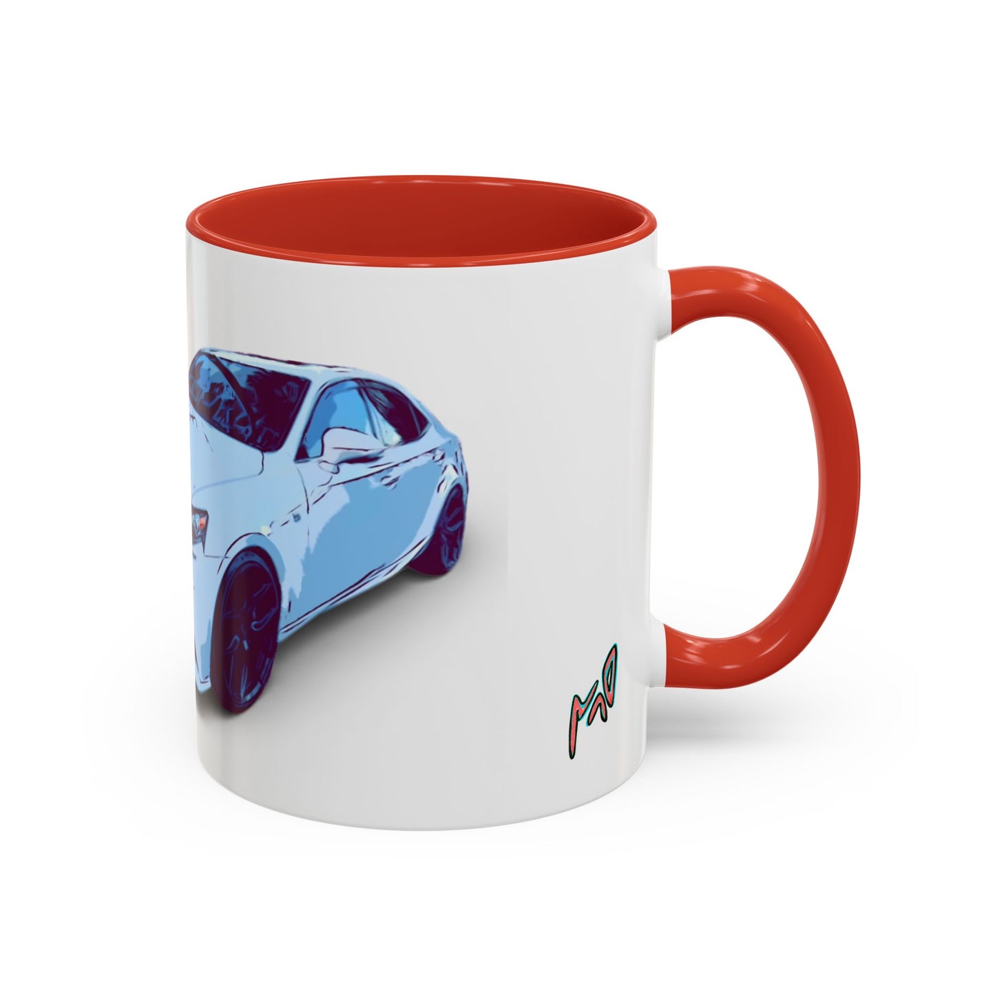 IS300 Car Lover Accent Coffee Mug – White Sports Sedan Design (11oz & 15oz)