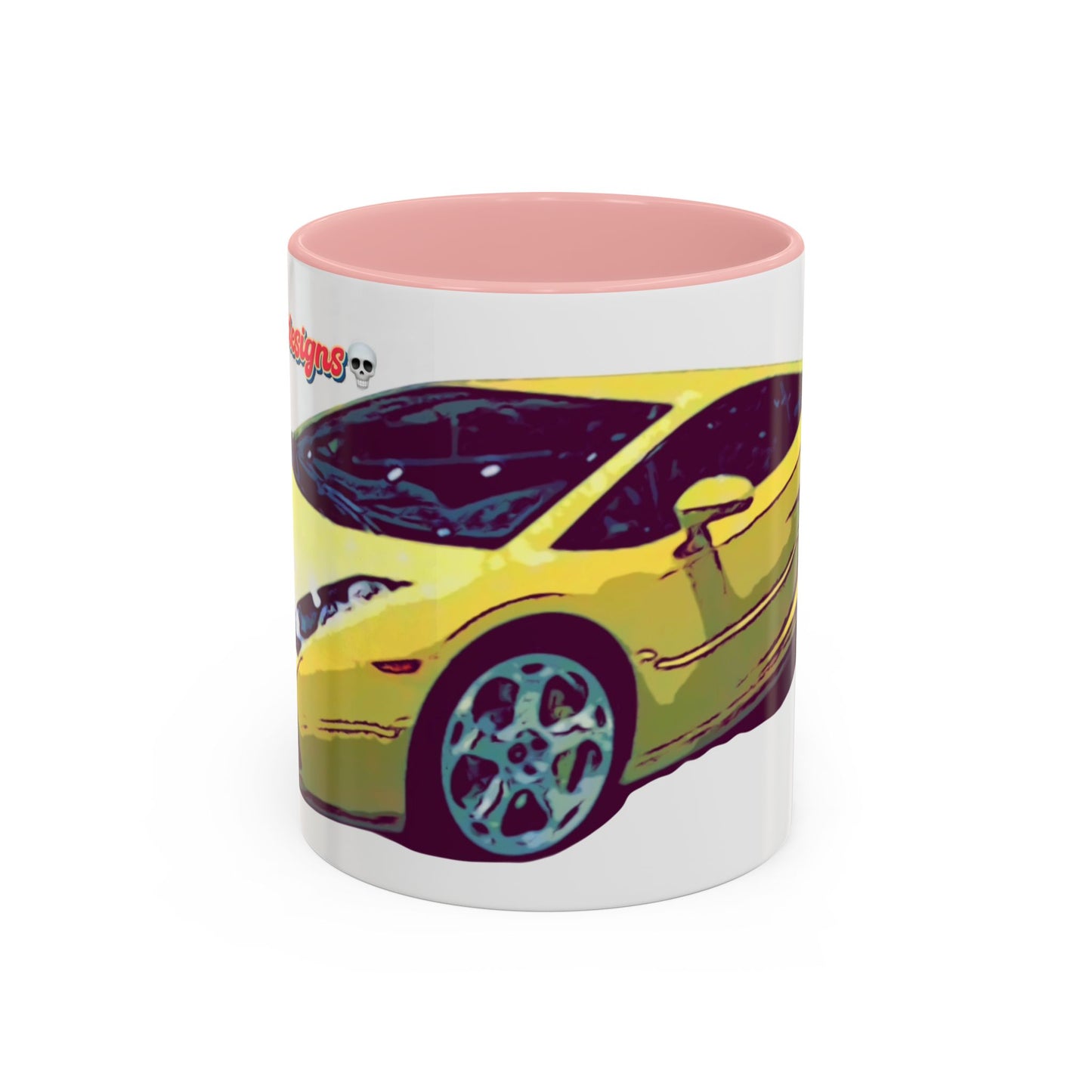 GALLARDO.  Sports Car Coffee Mug — Yellow Supercar Accent Mug (11/15oz)