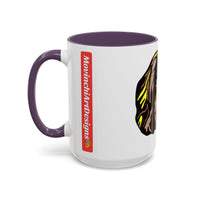 MR COCKER Dog Portrait Accent Coffee Mug — Brown Spaniel Art Mug (11/15oz)