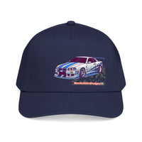 Racing Skyline Embroidered Cap — Vintage GT Sports Car Hat