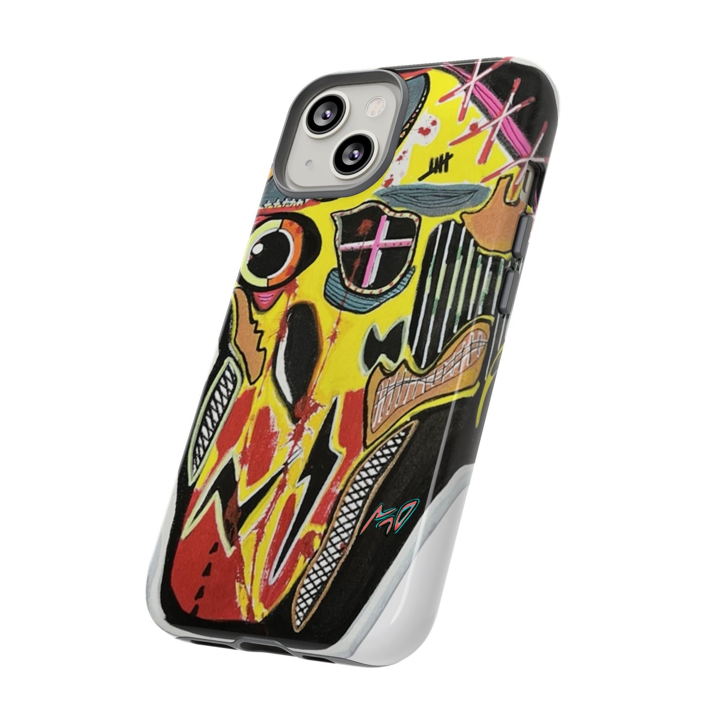 VINCENT.  Skull Riot Phone Case – Colorful Abstract Horror Art Protective Cover