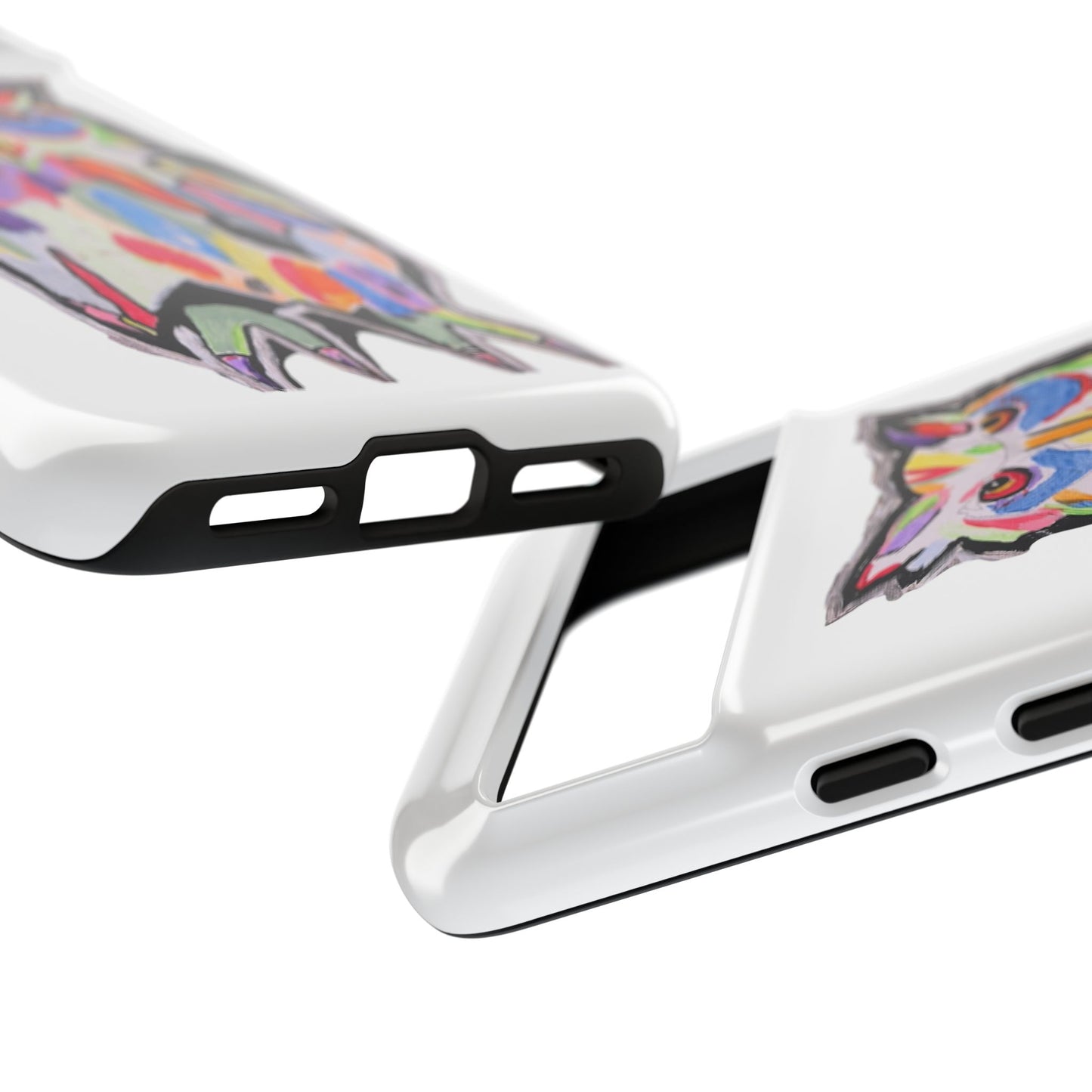 Colorful Owl Phone Case — Artistic Owl Illustration Tough Case
