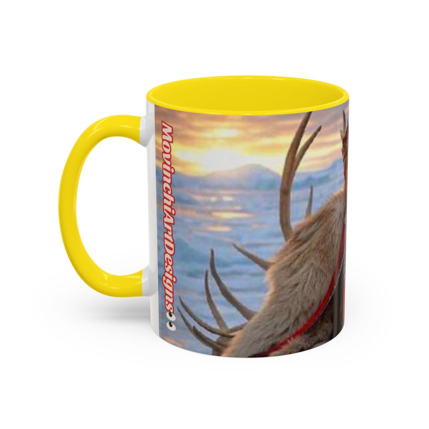 KING OF THE WORLD Royal Portrait Accent Coffee Mug – King in Fur Coat Design (11/15oz)
