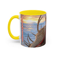 KING OF THE WORLD Royal Portrait Accent Coffee Mug – King in Fur Coat Design (11/15oz)