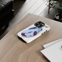 Melvin White Sports Car Phone Case - Retro Pop Art Supercar Protective Tough Case
