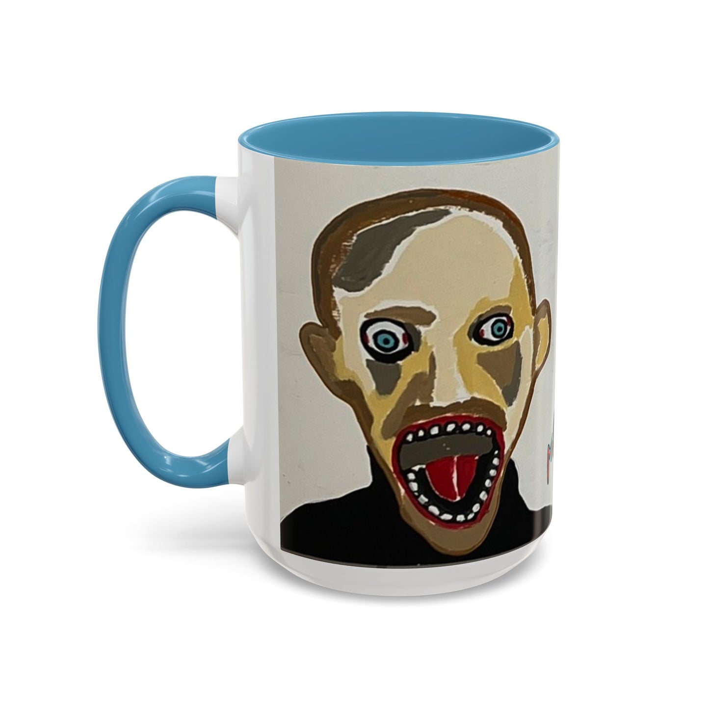 3 amigos Creepy Masked Faces Accent Coffee Mug – Horror Art 11/15oz