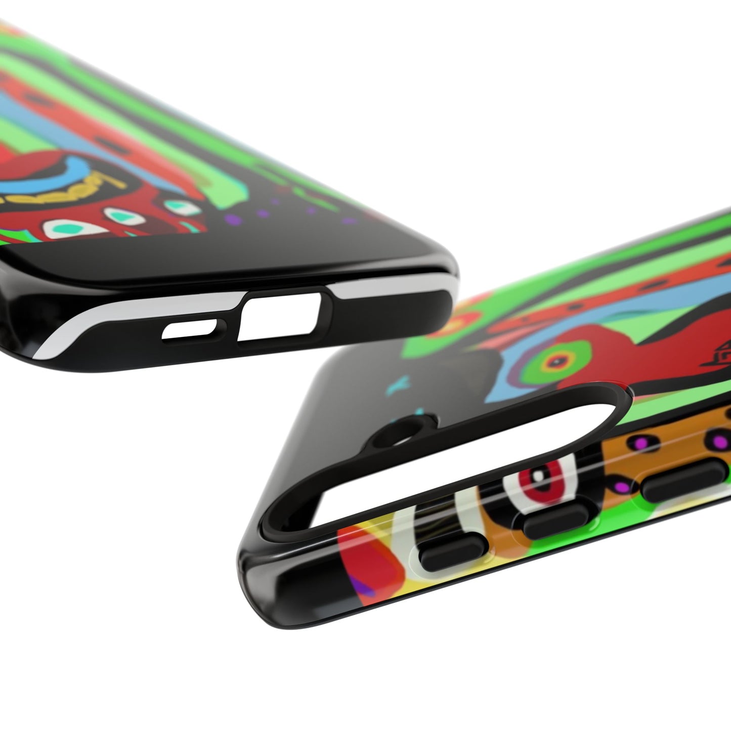 CRAZY.   Tribal Face Phone Case — Colorful Modern Art iPhone Cover