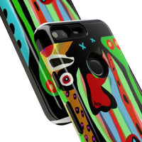 CRAZY.   Tribal Face Phone Case — Colorful Modern Art iPhone Cover