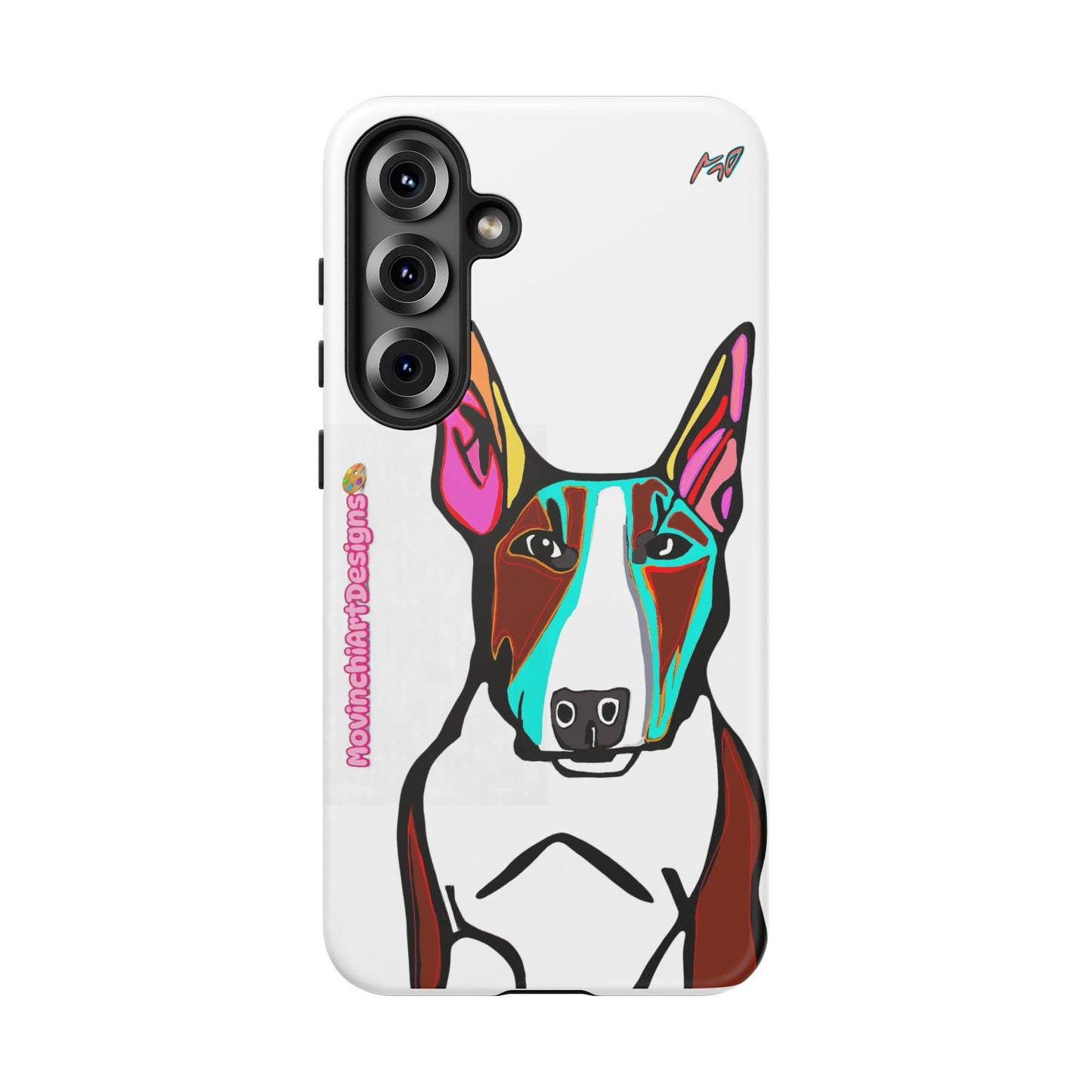 MR Bull Terrier Phone Case — Colorful Pop Art Tough Cases for Dog Lovers