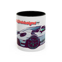 Porsche GT3 Cup Accent Coffee Mug – Racing Car Graphic 11/15oz