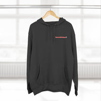 HEART ATTACK  Abstract Psyche Hoodie — Colorful Three-Panel Back Art Fleece Hoodie