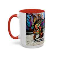 Colorful Pop Art Dog Accent Coffee Mug — Vibrant French Bulldog Design (11/15 oz)