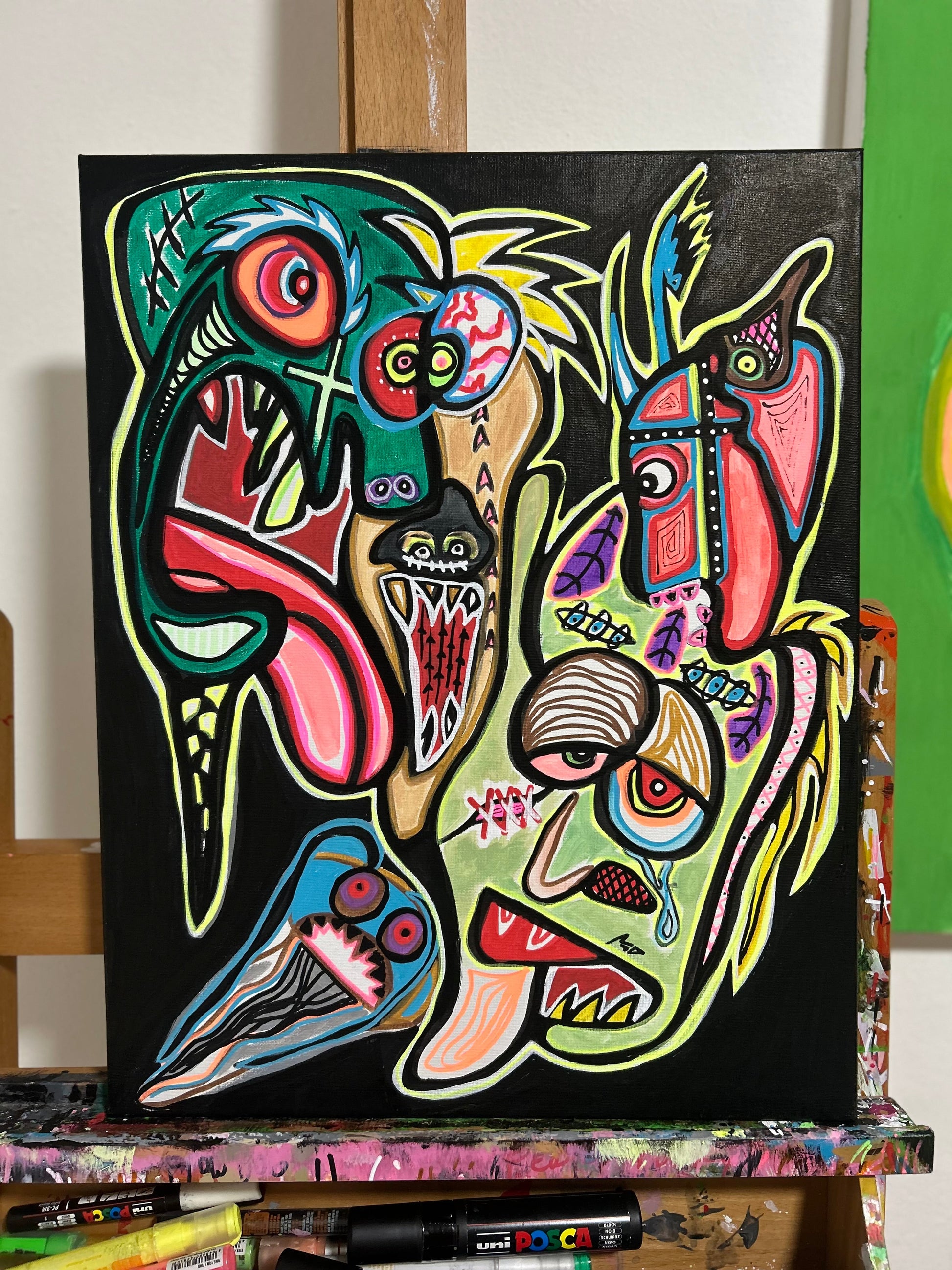 acrylic painting on canvas