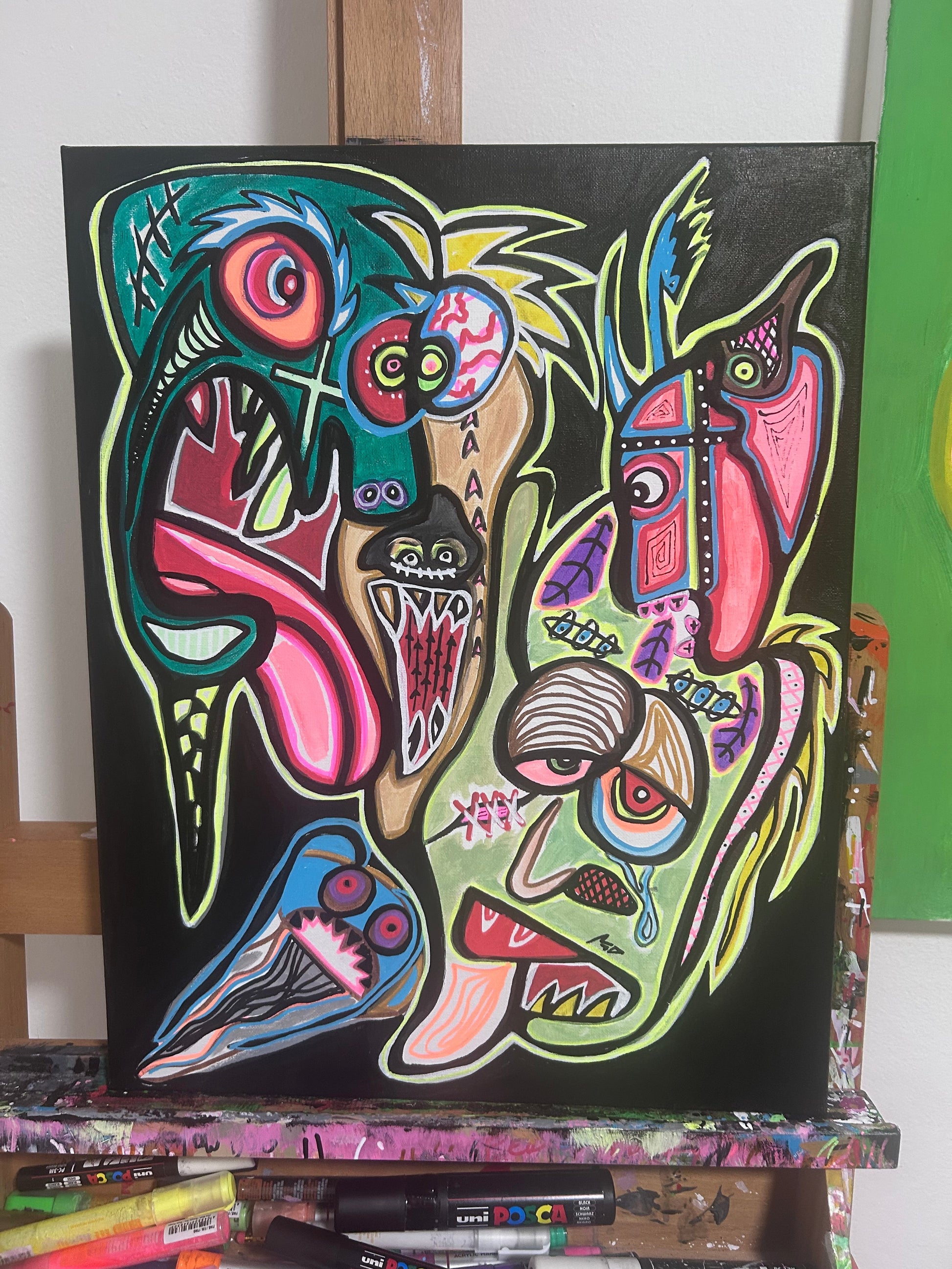 acrylic painting on canvas
