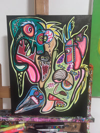 acrylic painting on canvas